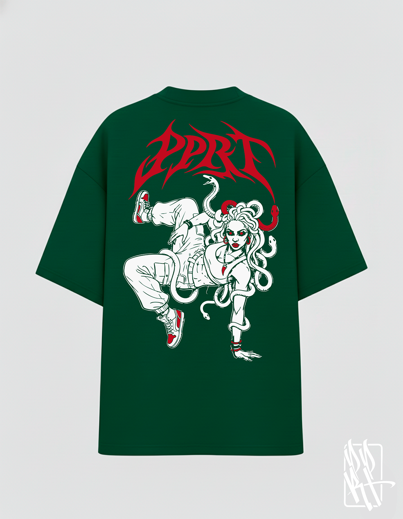 Oversized Do Rolê "DISPOSA" Verde Escuro