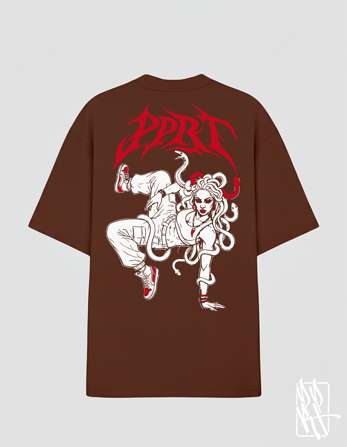 Oversized Do Rolê "DISPOSA" Marrom