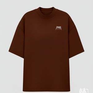 CAMISETA 21 Oversized de Patrão "PPRT 2.0" Marrom