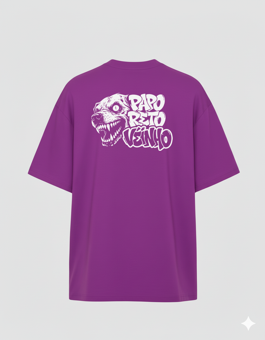 Oversized Do Corre "PPRT VÉINHO" Roxo
