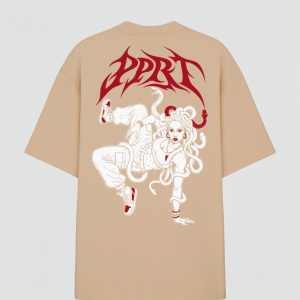 MEDUSA COSTAS BEGE Oversized Do Rolê "DISPOSA" Bege